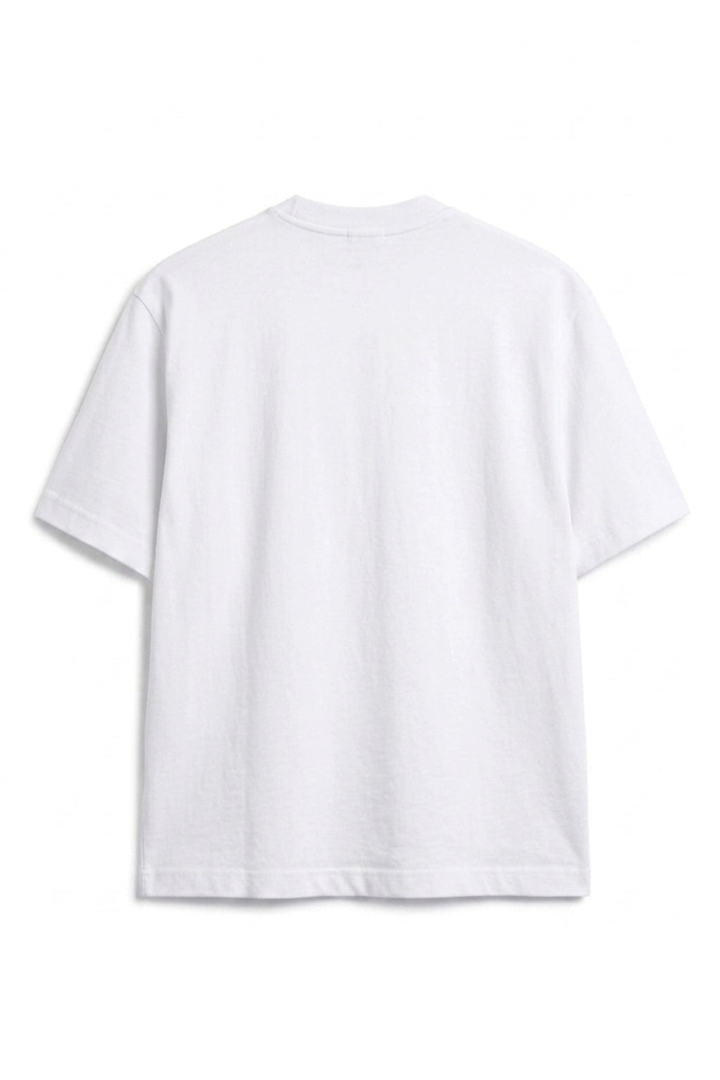 Camiseta Algodón Peruano Blanco Semi Oversize