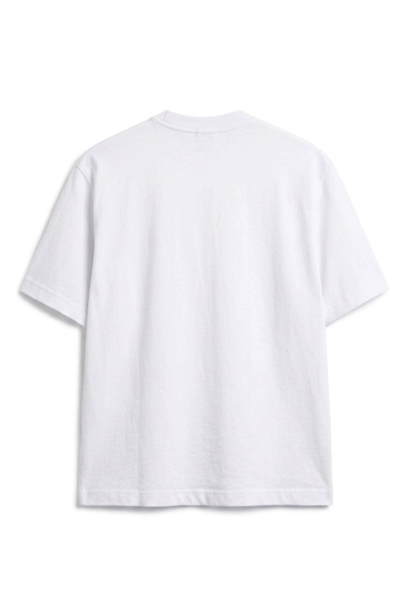 Camiseta Algodón Peruano Blanco Semi Oversize