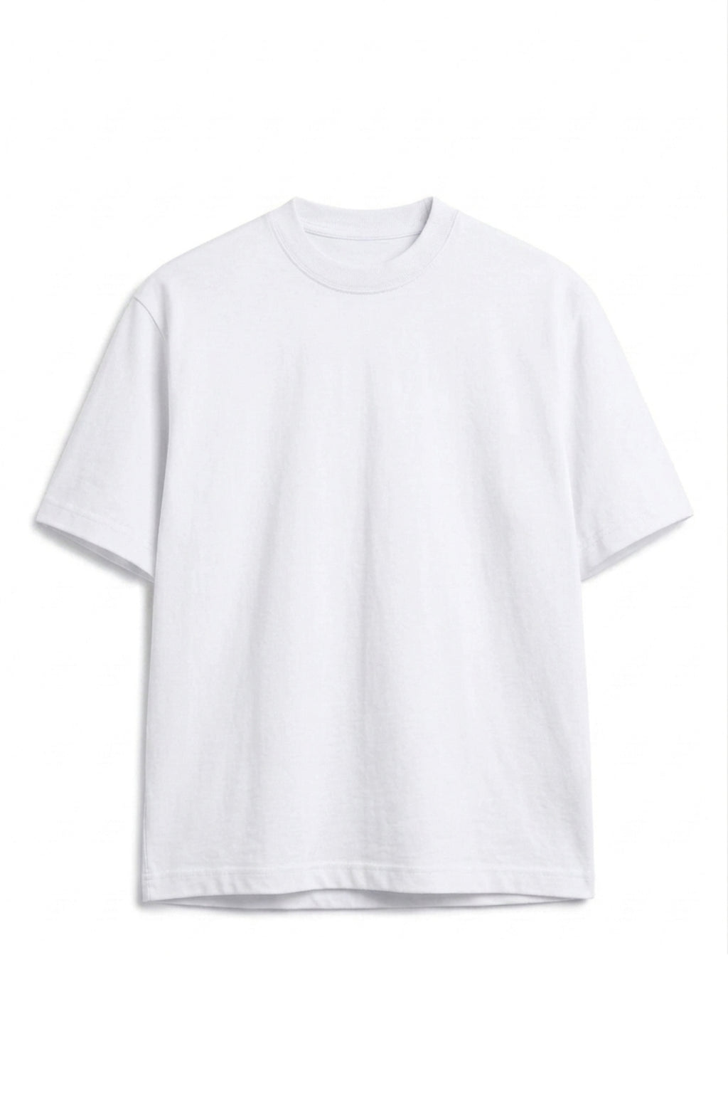 Camiseta Algodón Peruano Blanco Semi Oversize