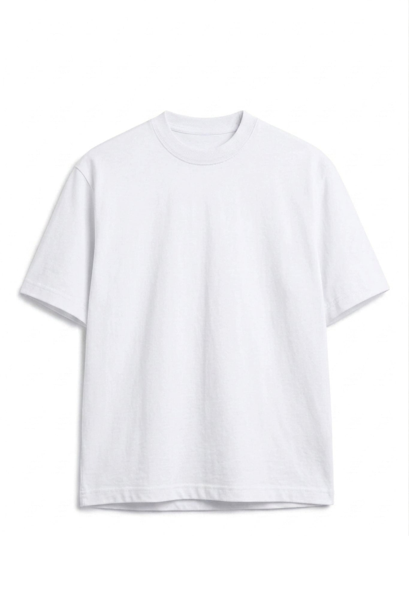 Camiseta Algodón Peruano Blanco Semi Oversize