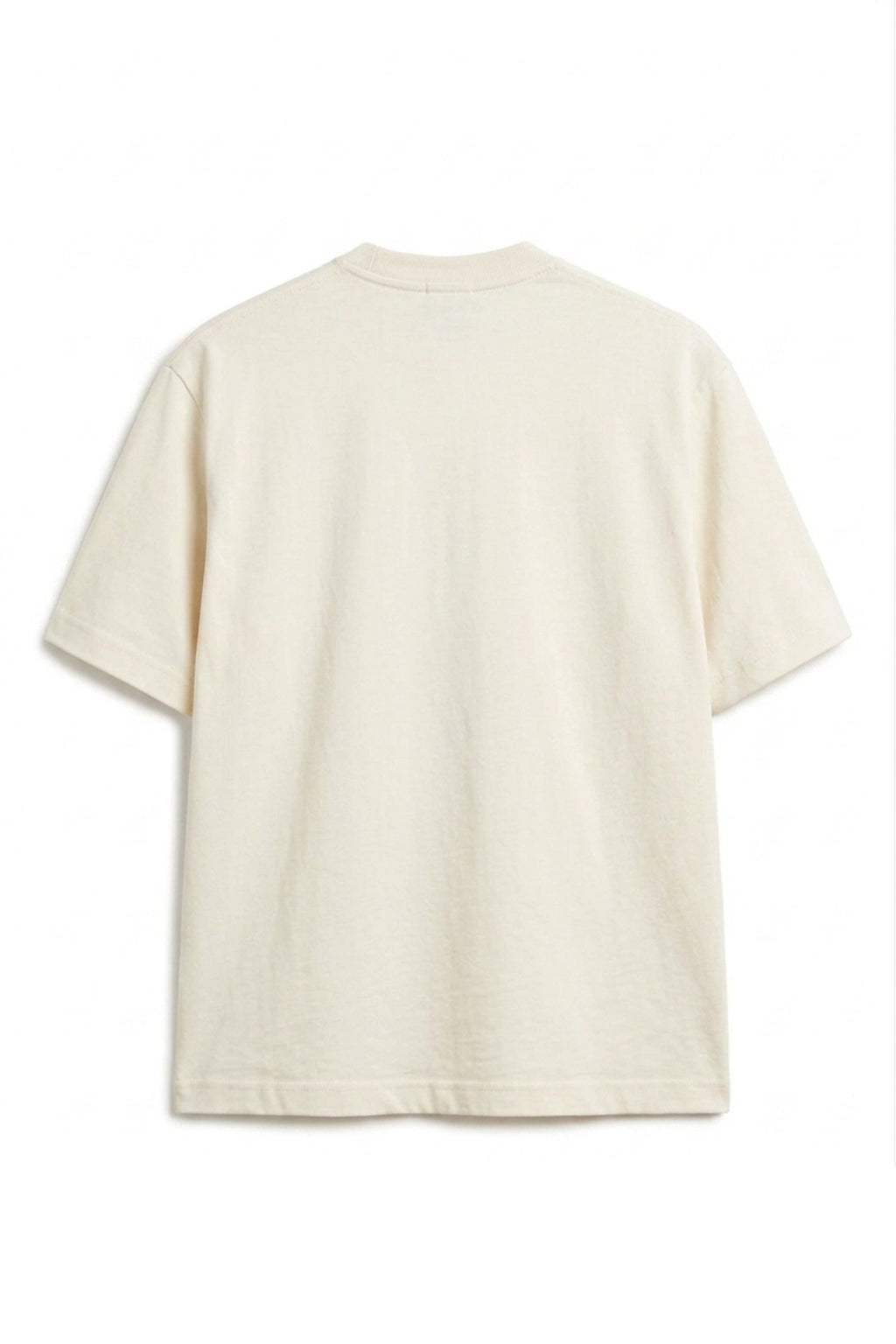 Camiseta Algodón Peruano Blanco Hueso Semi Oversize
