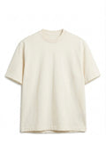 Camiseta Algodón Peruano Blanco Hueso Semi Oversize