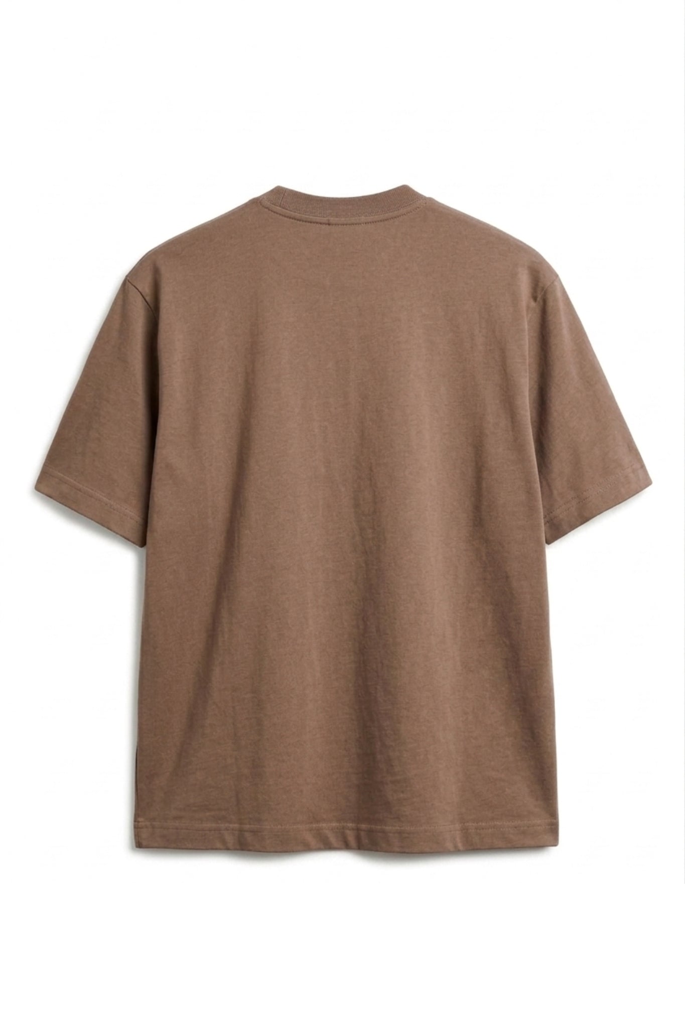 Camiseta Algodón Peruano Chocolate Semi Oversize