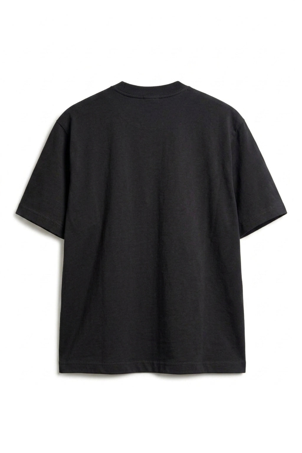 Camiseta Algodón Peruano Negro Semi Oversize