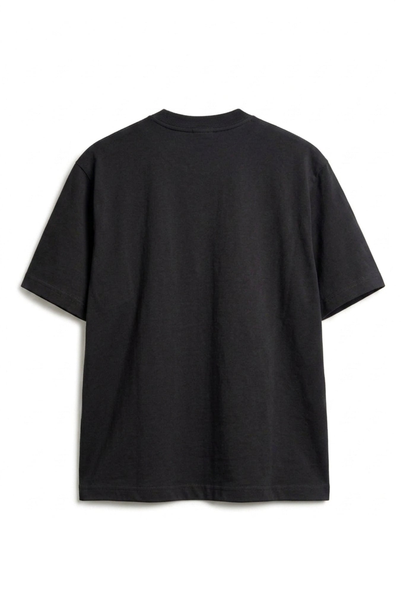 Camiseta Algodón Peruano Negro Semi Oversize
