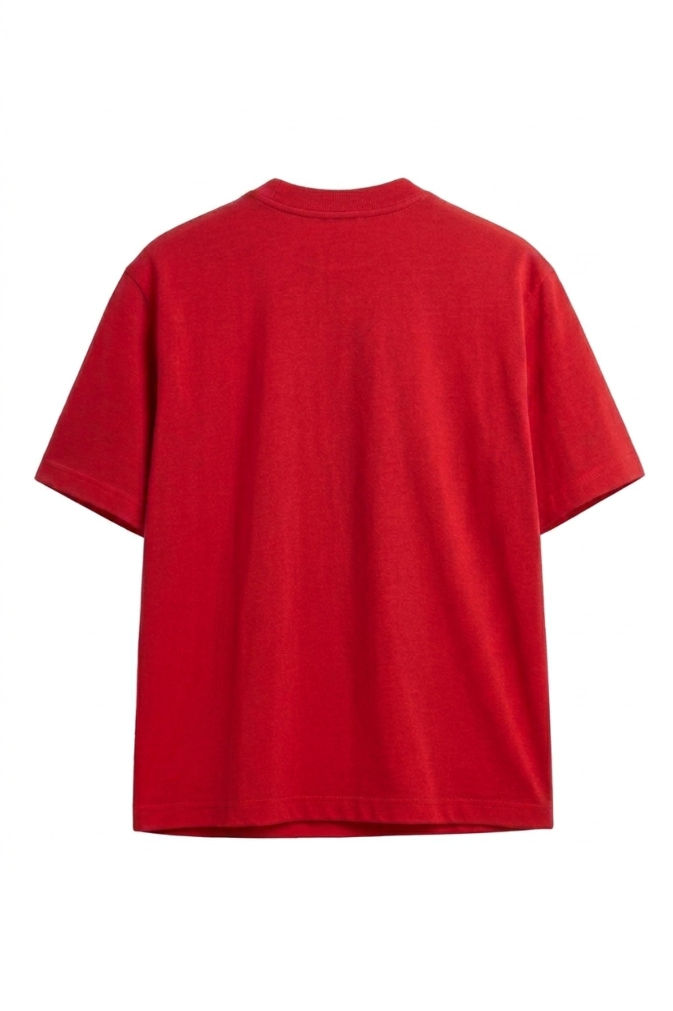 Camiseta Algodón Peruano Rojo Semi Oversize