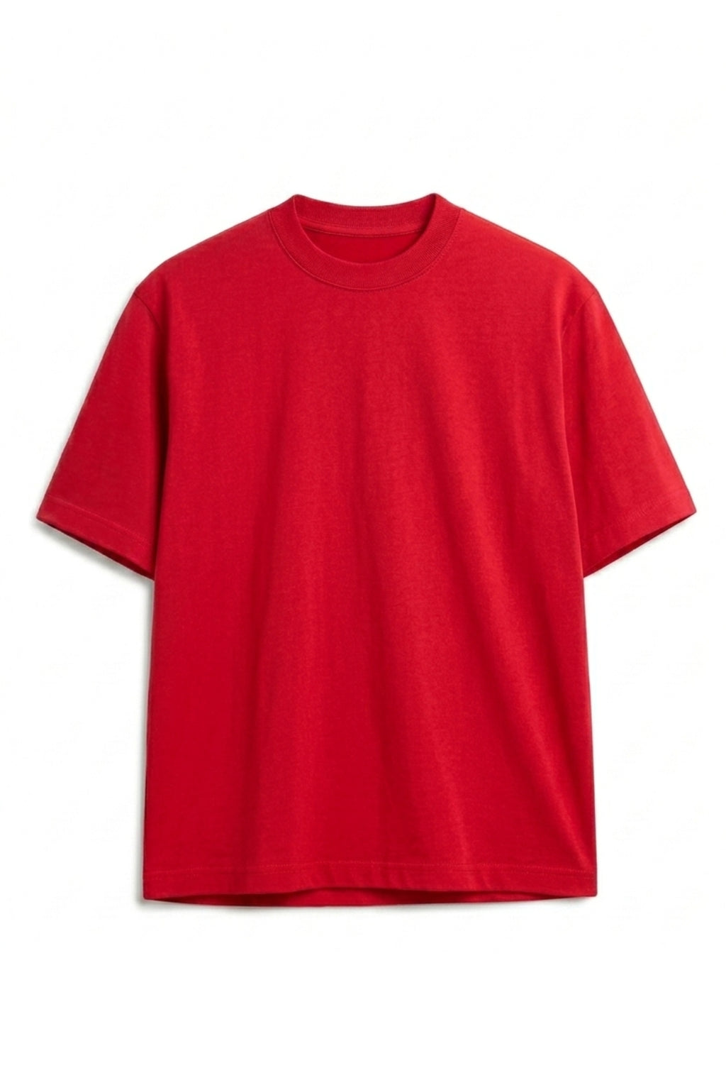 Camiseta Algodón Peruano Rojo Semi Oversize