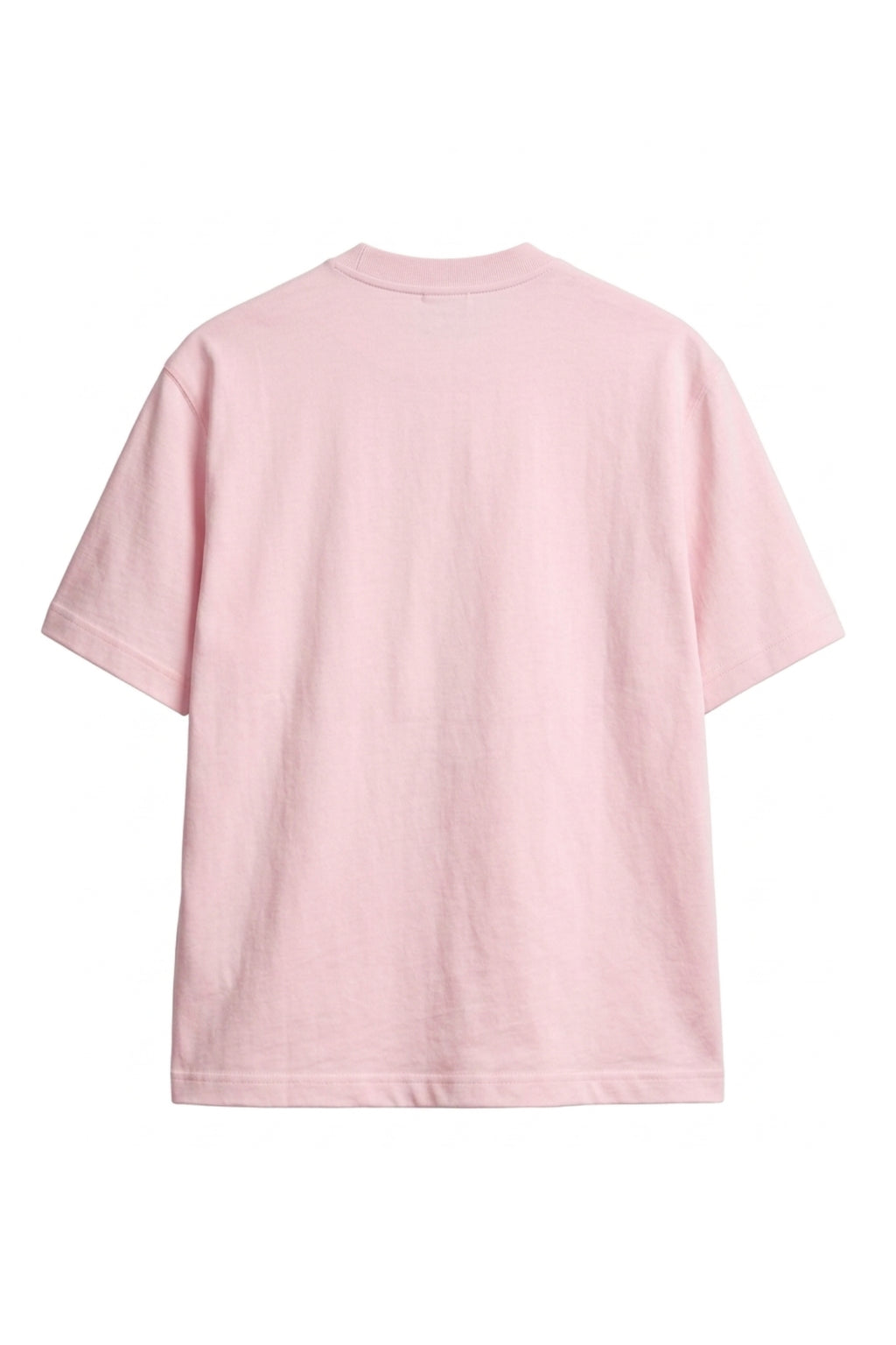 Camiseta Algodón Peruano Rosada Semi Oversize