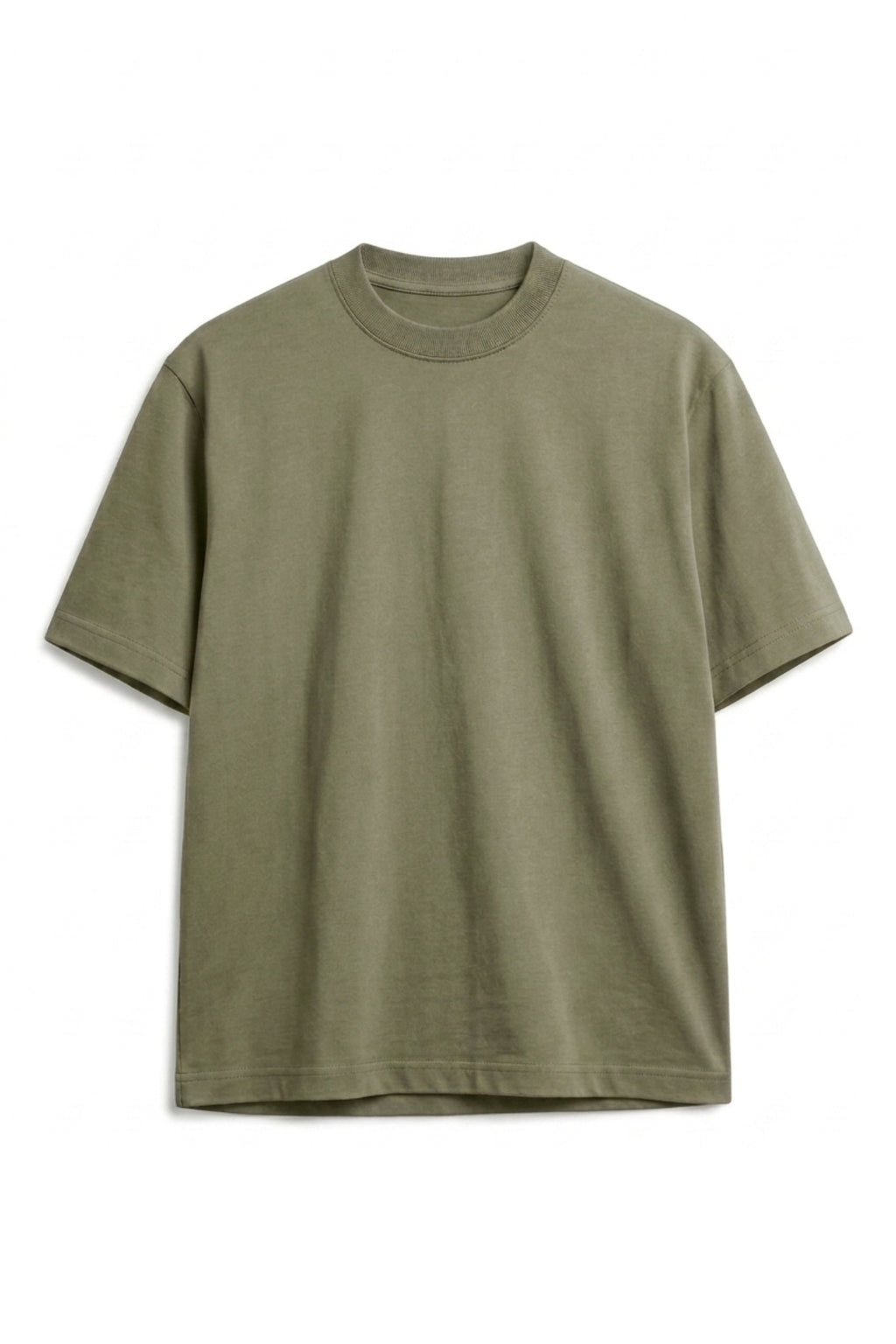 Camiseta Algodón Peruano Verde Semi Oversize