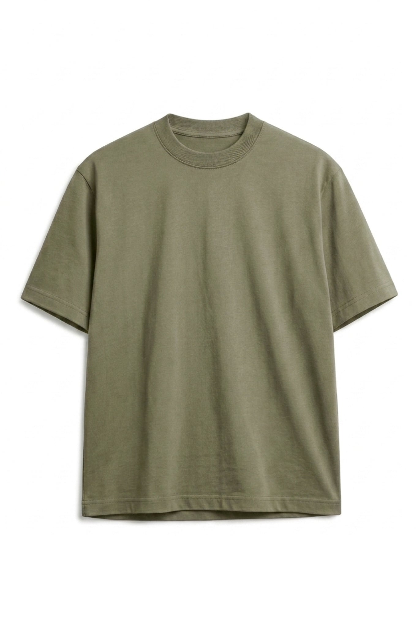 Camiseta Algodón Peruano Verde Semi Oversize