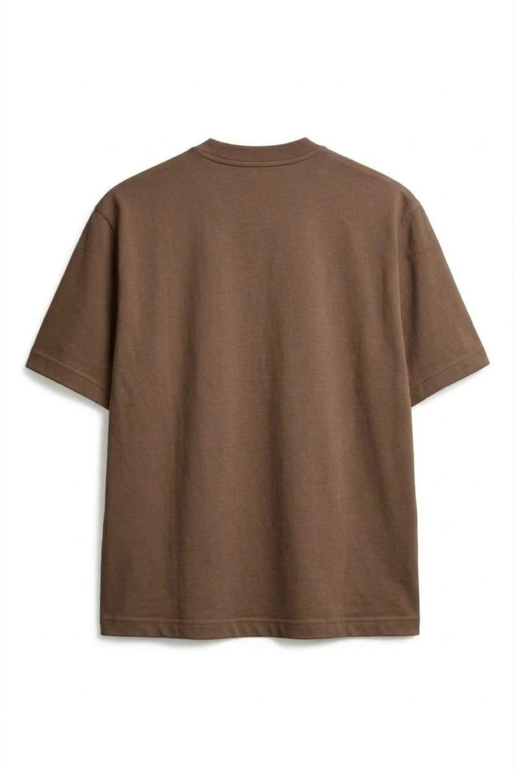 Camiseta Algodón Peruano Semi Oversize Café Para Personalizar