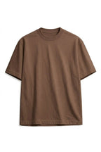 Camiseta Algodón Peruano Semi Oversize Café Para Personalizar