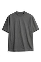 Camiseta Algodón Peruano Semi Oversize Gris Oscuro Para Personalizar