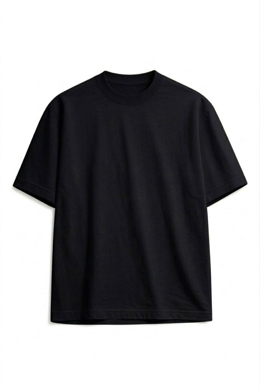 Camiseta Algodón Peruano Semi Oversize Negra