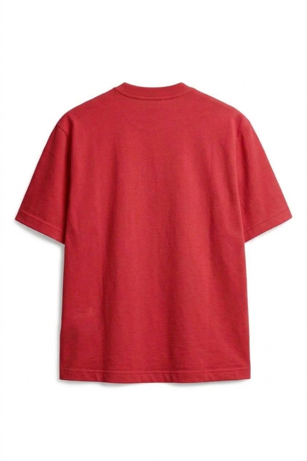 Camiseta Algodón Peruano Semi Oversize Rojo Para Personalizar