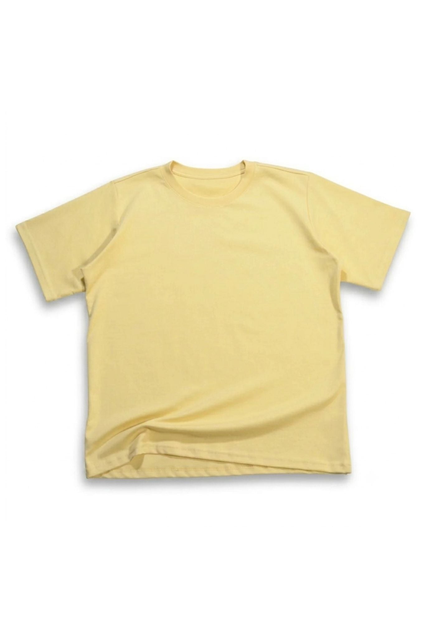 Camiseta Básica Qatar Semi Oversize Amarillo