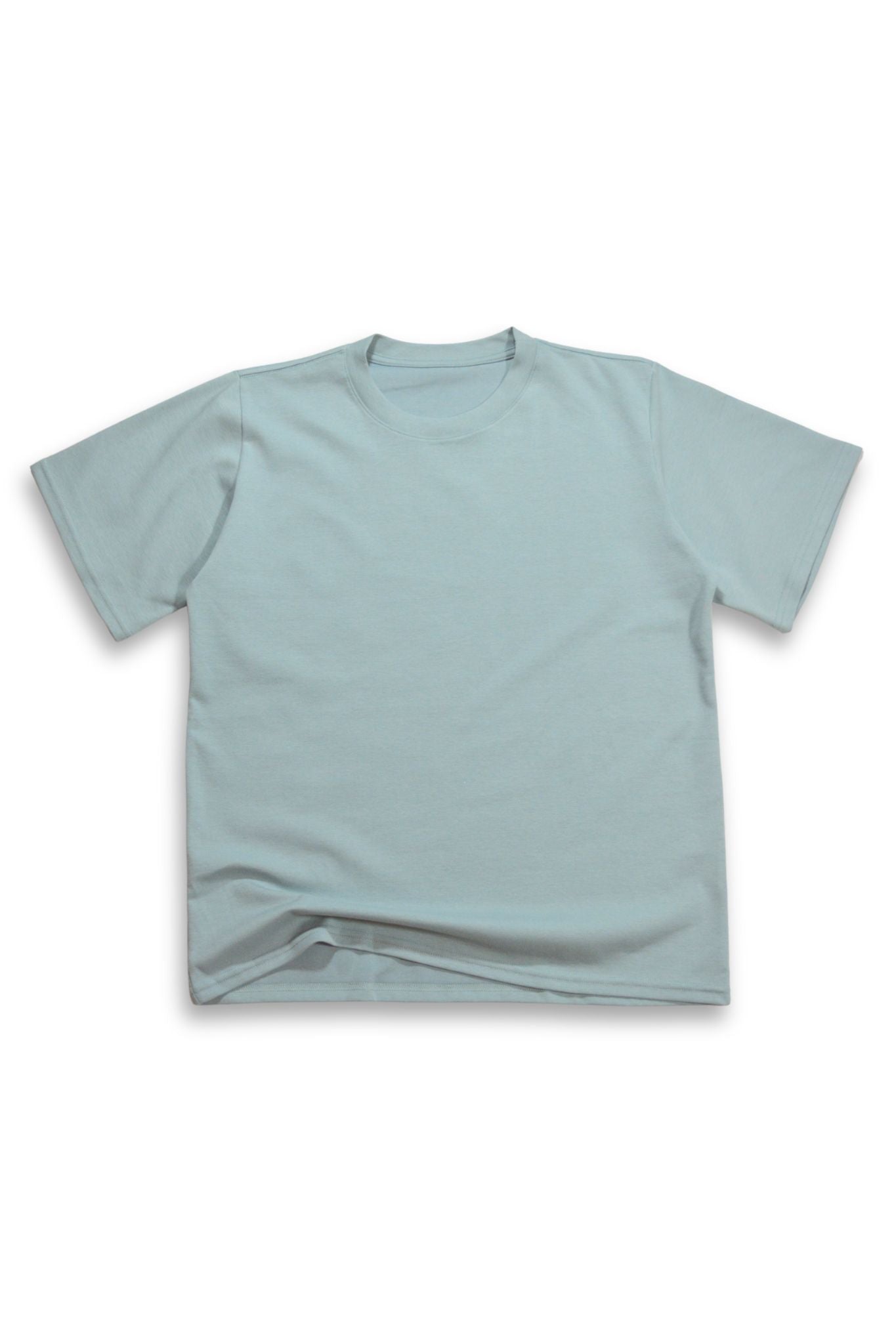 Camiseta Básica Qatar Semi Oversize Azul Alicia