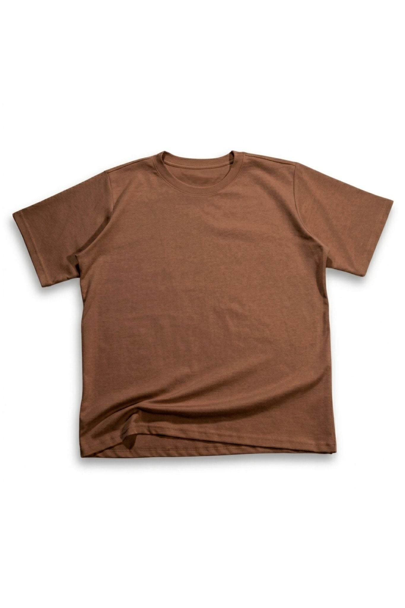 Camiseta Básica Qatar Semi Oversize Chocolate