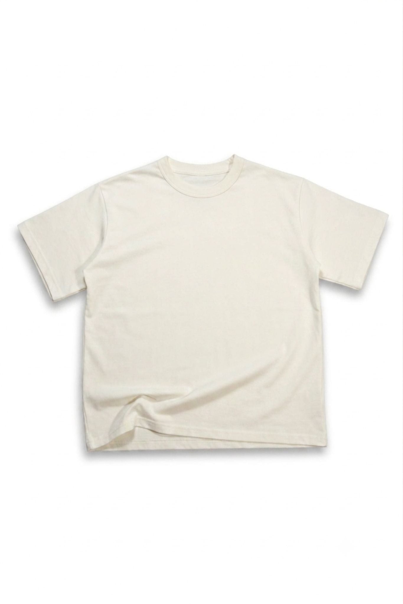 Camiseta Qatar Semi Oversize Blanco Hueso