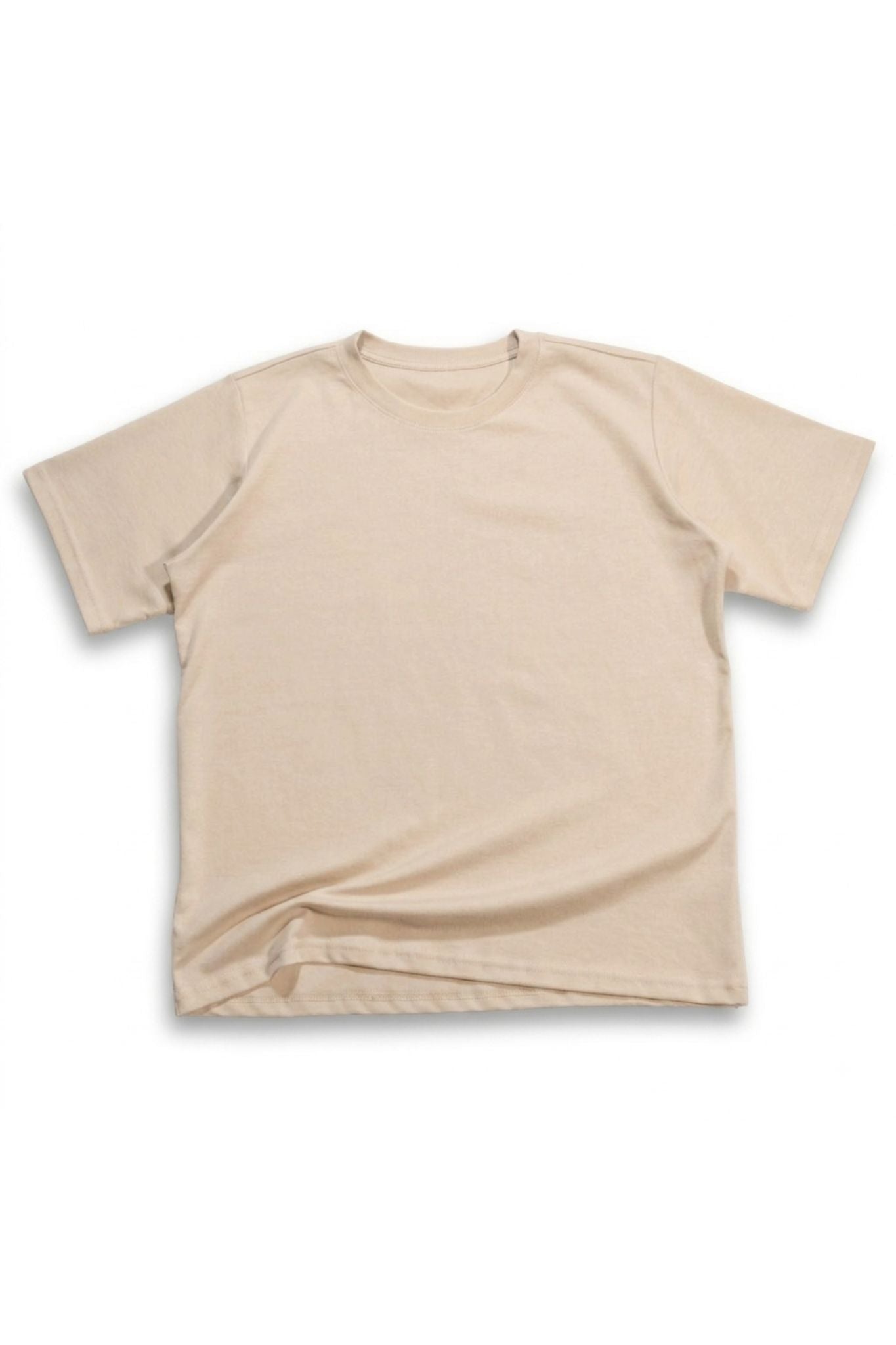 Camiseta Básica Qatar Semi Oversize Taupé
