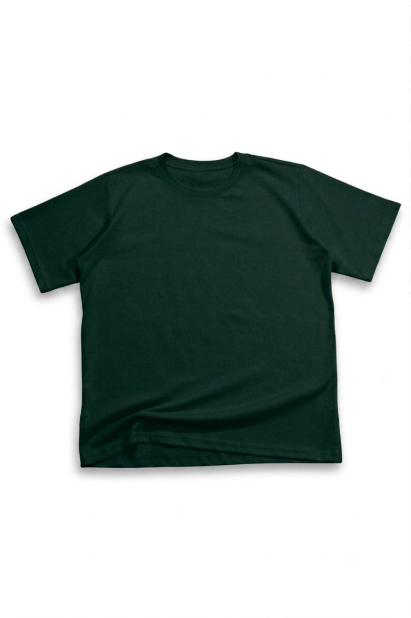Camiseta Básica Qatar Semi Oversize Verde Botella