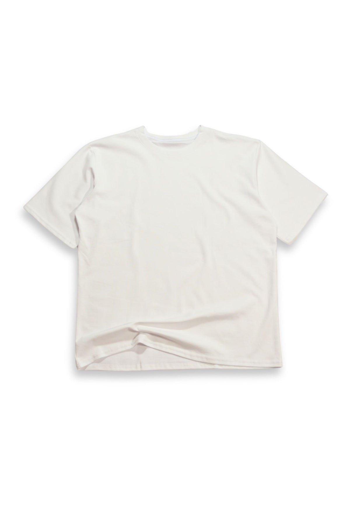 Camiseta Top Premium Semi Oversize Alto Gramaje Blanco Hueso